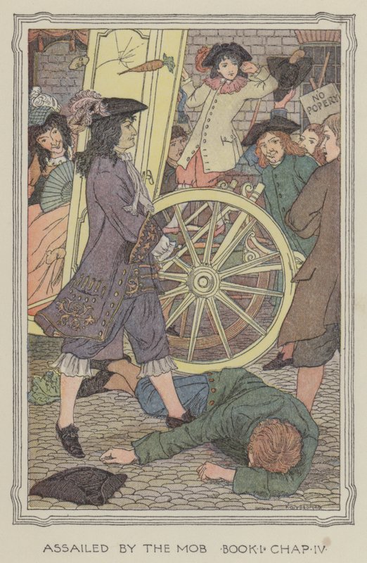 Illustration till The History of Henry Esmond (färglitografi) av Francis Donkin Bedford
