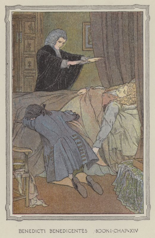 Illustration till The History of Henry Esmond (färglitografi) av Francis Donkin Bedford