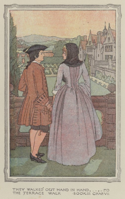Illustration till The History of Henry Esmond (färglitografi) av Francis Donkin Bedford