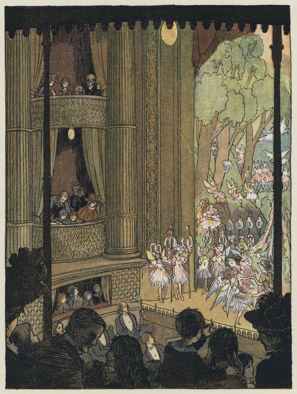 London: Drury Lane Pantomime Drury Lane Pantomime (färglitografi) av Francis Donkin Bedford