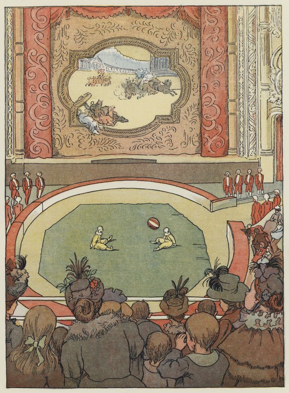 London: The Hippodrome (färglitografi) av Francis Donkin Bedford