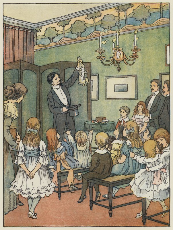 London: The Party (färglitografi) av Francis Donkin Bedford
