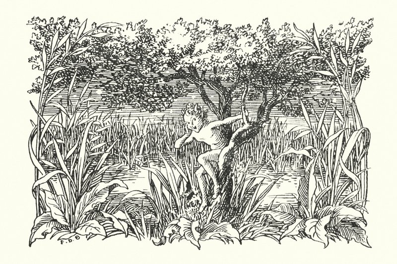 Merrie England: Robin Goodfellow (litografi) av Francis Donkin Bedford
