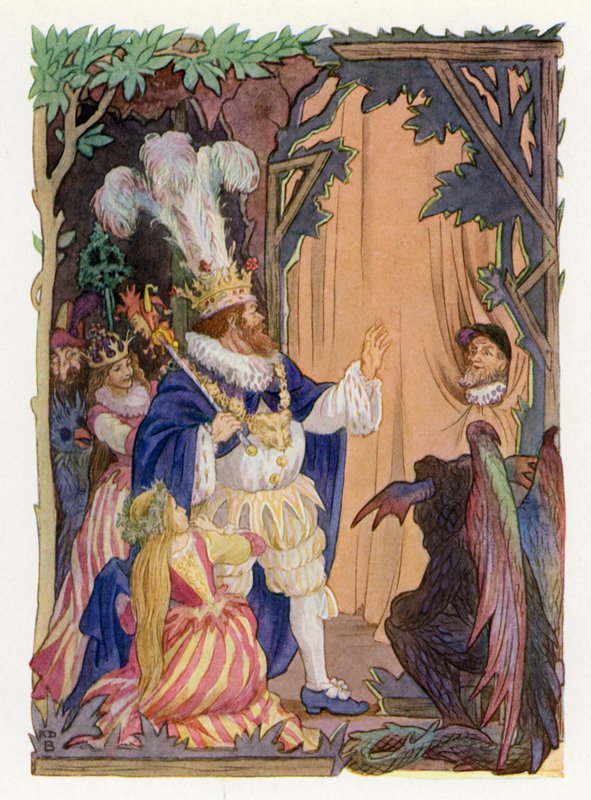 Merrie England: The Lord of Misrule (färglitografi) av Francis Donkin Bedford
