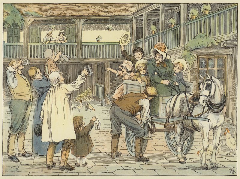 Ostler (färglitografi) av Francis Donkin Bedford