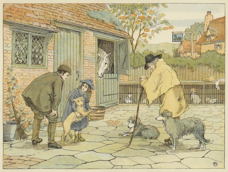 Veterinär (färglitografi) av Francis Donkin Bedford
