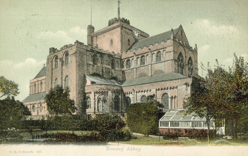 Romsey Abbey (färgfoto) av Francis G. O. Stuart
