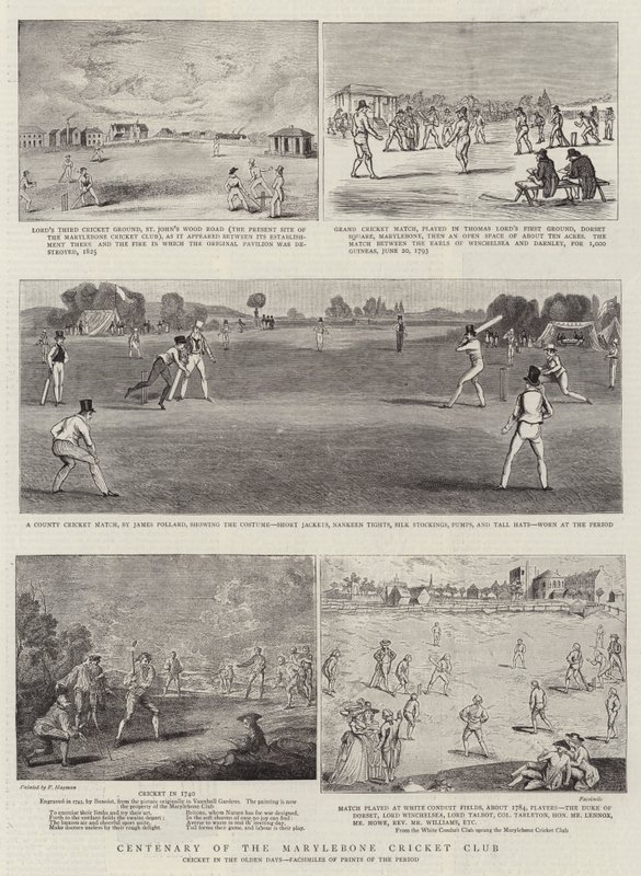 Marylebone Cricket Clubs hundraårsjubileum av Francis Hayman