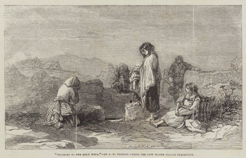 Pilgrimer till den heliga brunnen av Francis William Topham