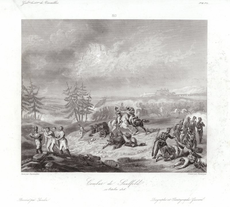 Combat de Saalfeld av Francois-Augustin Desmoulins