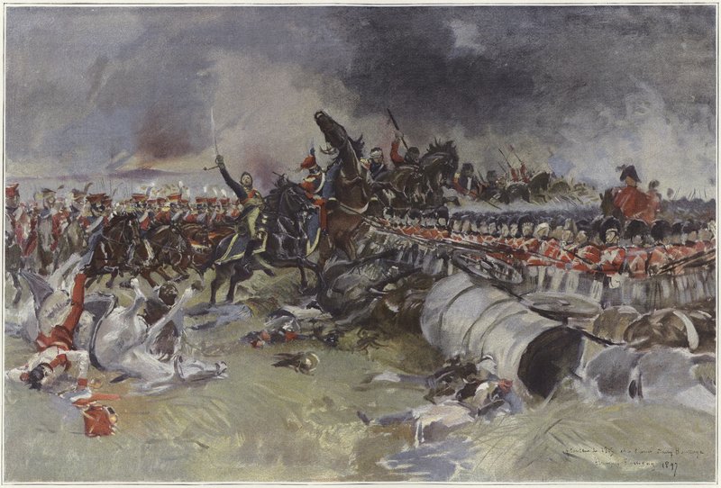 Slaget vid Waterloo av Francois Flameng