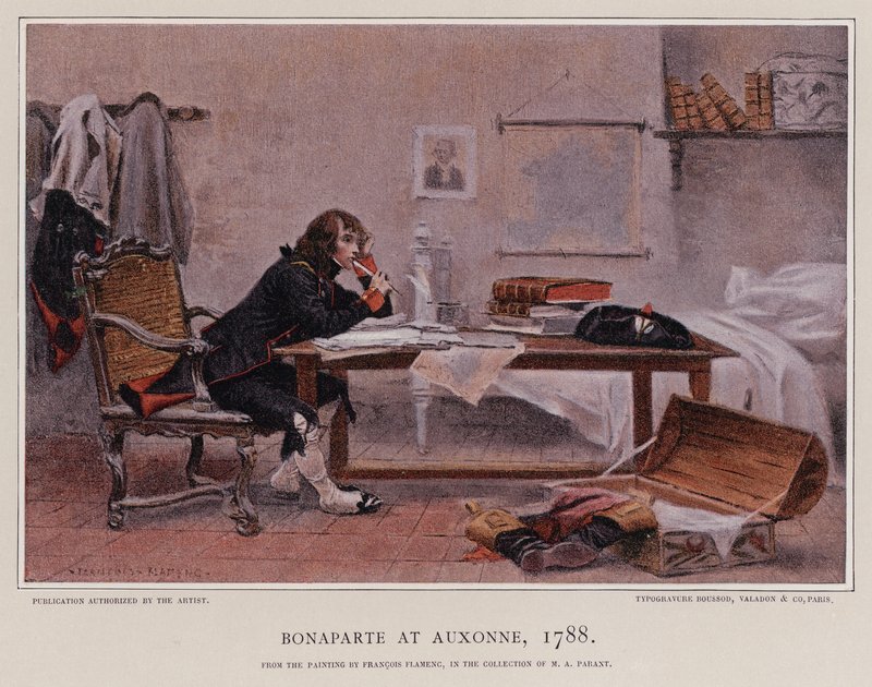 Napoleon i Auxonne av Francois Flameng