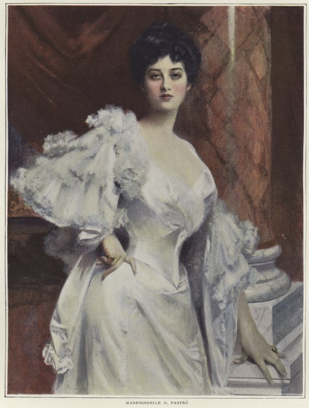Porträtt av Mademoiselle O Pastre av Francois Flameng