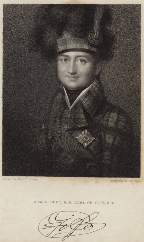 Porträtt av James Duff; Earl of Fife av Francois Theodore Rochard