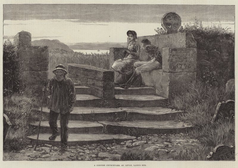 En Cornish Churchyard, St Levan, Land
