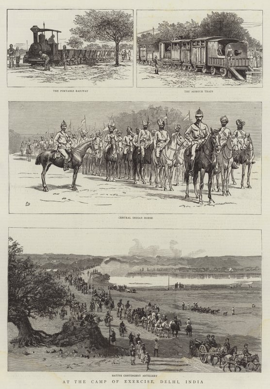 På träningslägret, Delhi, Indien av Frank Dadd