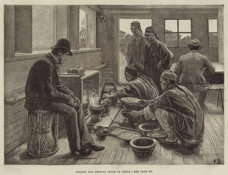 Koka och testa opium i Kina av Frank Dadd