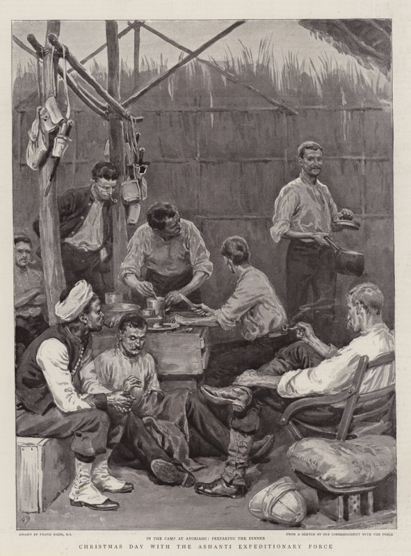 Juldagen med Ashanti Expeditionsstyrkan av Frank Dadd