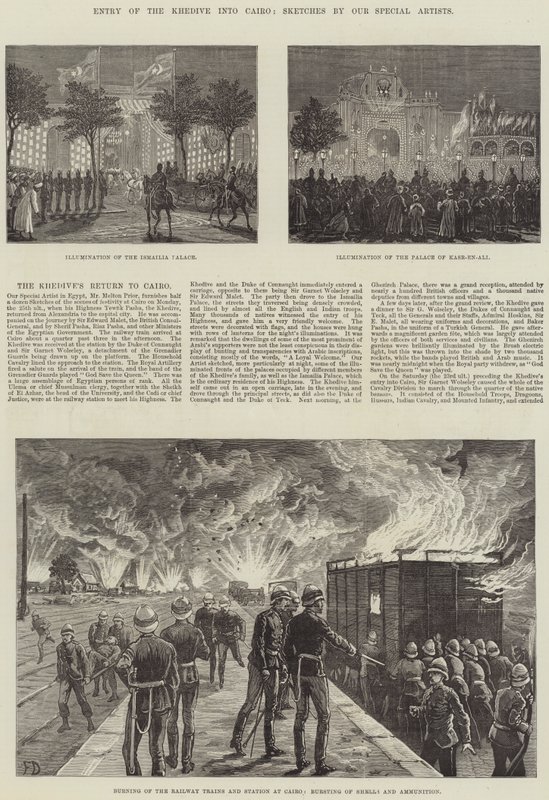 Khedivens intåg i Kairo av Frank Dadd