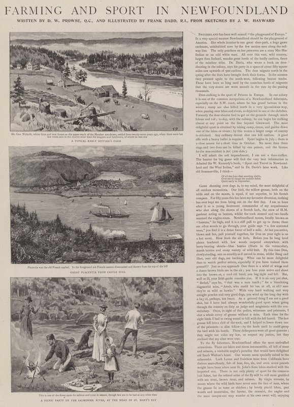 Jordbruk och sport i Newfoundland av Frank Dadd
