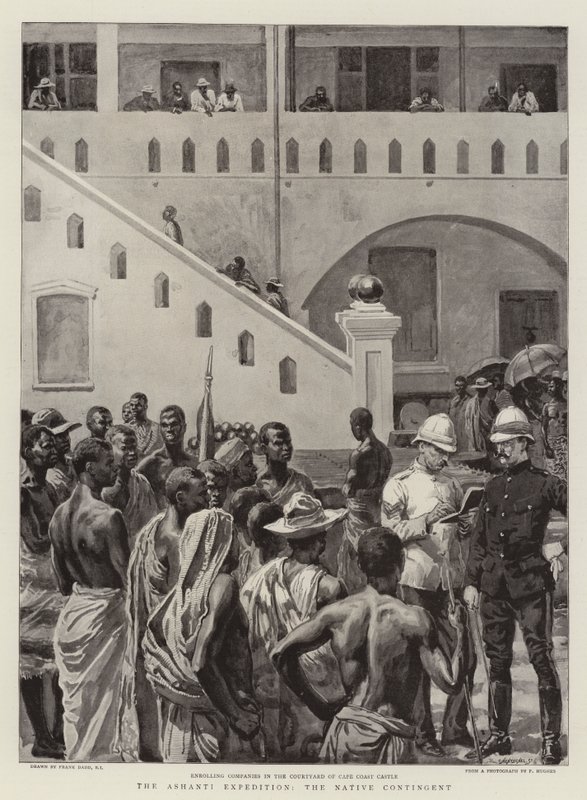 Ashanti-expeditionen, den infödda kontingenten av Frank Dadd