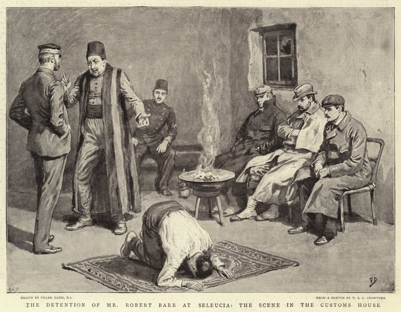 Fängslandet av Robert Barr i Seleucia, platsen i tullhuset av Frank Dadd