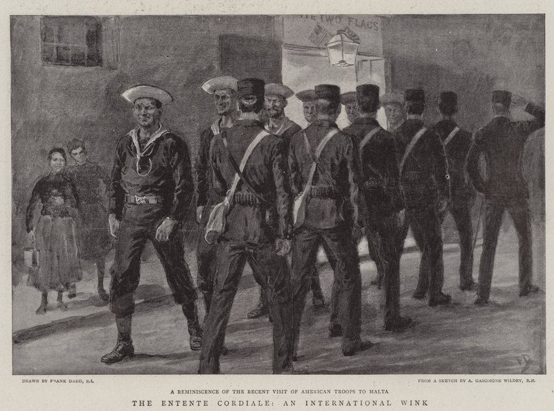 Entente Cordiale, en internationell blinkning av Frank Dadd