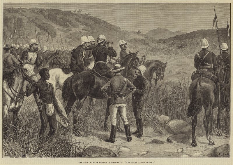 Zulukriget, på jakt efter Cetewayo, Finns zuluerna där? av Frank Dadd