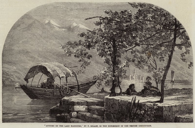 Höst vid Lago Maggiore av Frank Dillon