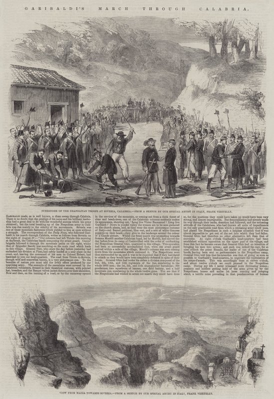 Garibaldis marsch genom Kalabrien av Frank Vizetelly