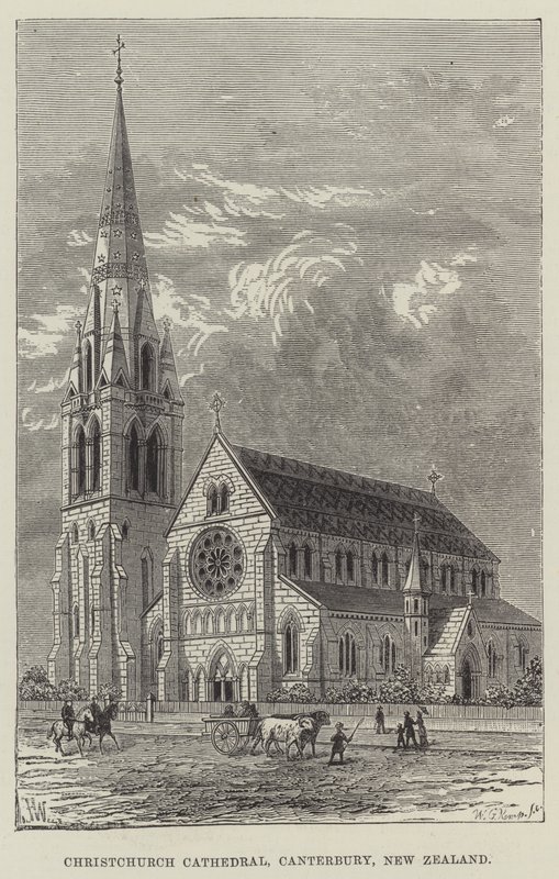 Katedralen i Christchurch, Canterbury, Nya Zeeland av Frank Watkins
