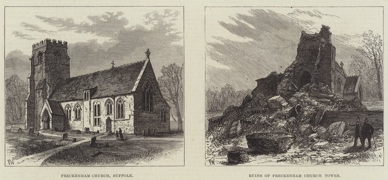 Fall av ett kyrktorn i Suffolk av Frank Watkins