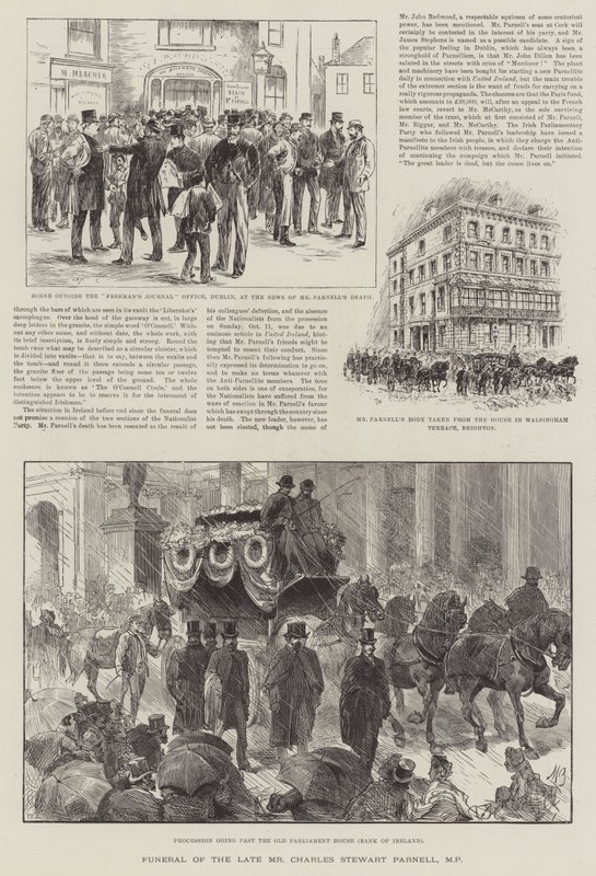 Begravning av den avlidne Charles Stewart Parnell, MP av Frank Watkins