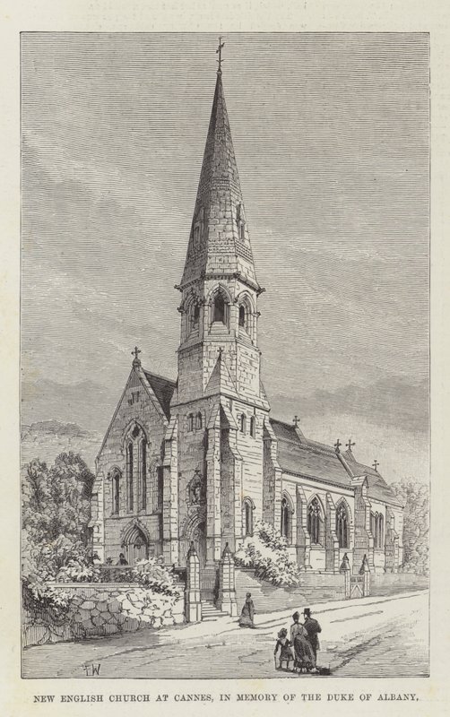 New English Church i Cannes, till minne av hertigen av Albany av Frank Watkins