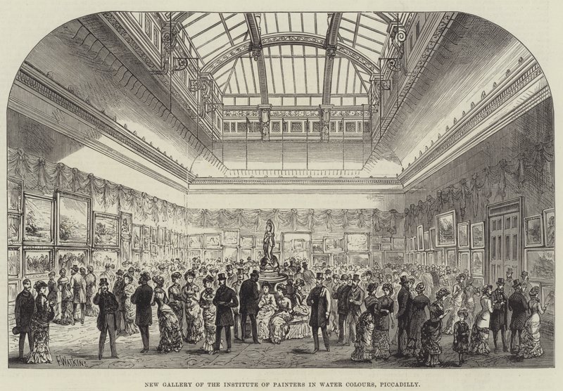Nytt galleri av Institute of Painters in Water Colours, Piccadilly av Frank Watkins
