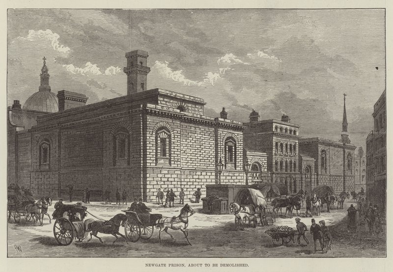 Newgate-fängelset, på väg att rivas av Frank Watkins