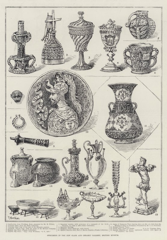 Exemplar i New Glass and Ceramic Gallery, British Museum av Frank Watkins
