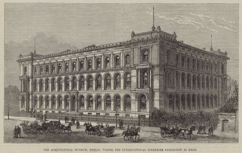 Jordbruksmuseet, Berlin, där den internationella fiskeutställningen hålls av Frank Watkins