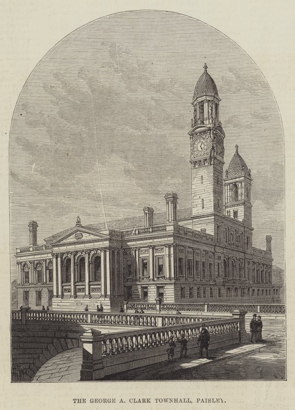 George A Clark Townhall, Paisley av Frank Watkins
