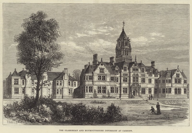 Glamorgan och Monmouthshire Infirmary i Cardiff av Frank Watkins