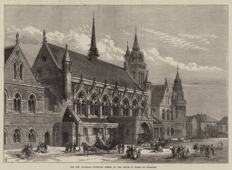 The New Guildhall, Plymouth, öppnade av prinsen av Wales på torsdagen av Frank Watkins
