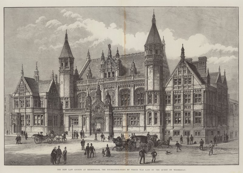 The New Law Courts i Birmingham, vars grundsten lades av drottningen i onsdags av Frank Watkins