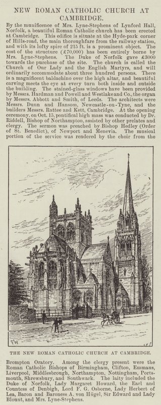 Den nya romersk-katolska kyrkan i Cambridge av Frank Watkins