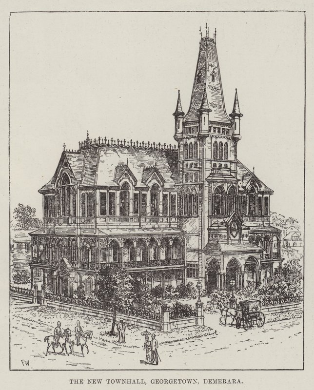 The New Townhall, Georgetown, Demerara av Frank Watkins