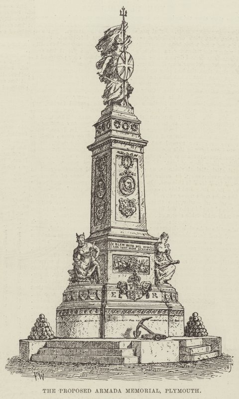 Det föreslagna Armada Memorial, Plymouth av Frank Watkins