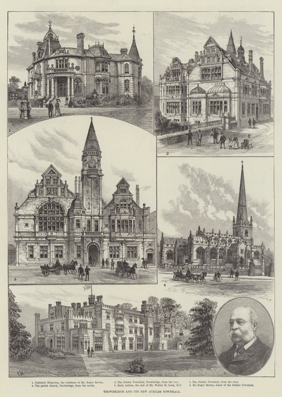 Trowbridge och dess New Jubilee Townhall av Frank Watkins
