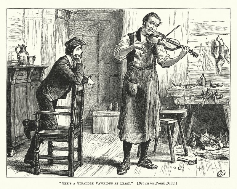 Hon är åtminstone en Straddle Vawrious (gravyr) av Frank (after) Dadd