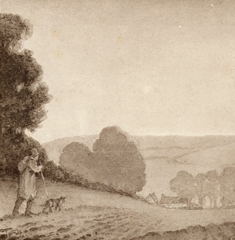 Illustration för The Scholar-Gipsy av Matthew Arnold (litho i färg) av Frank Adams