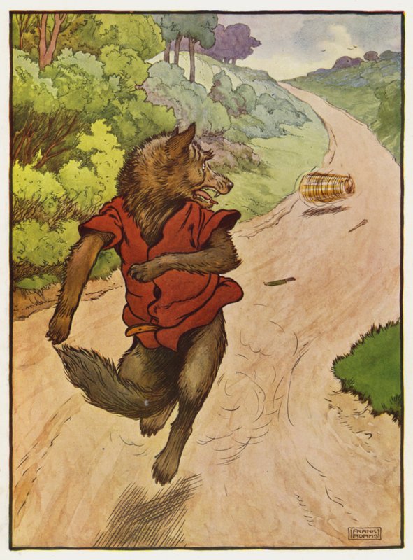 Illustration för de tre små grisarna av Frank Adams