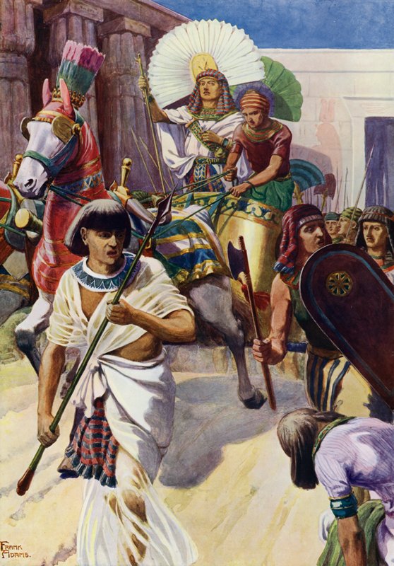 Joseph The Ruler (färg litho) av Frank Adams